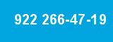 922 266-47-19
